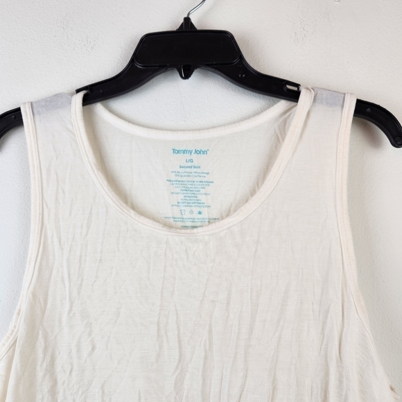 Tommy John second skin 2 bundle pajama tops Large cream - Picture 4 of 5